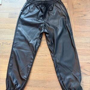 Threshold Faux Leather Joggers – Size Small